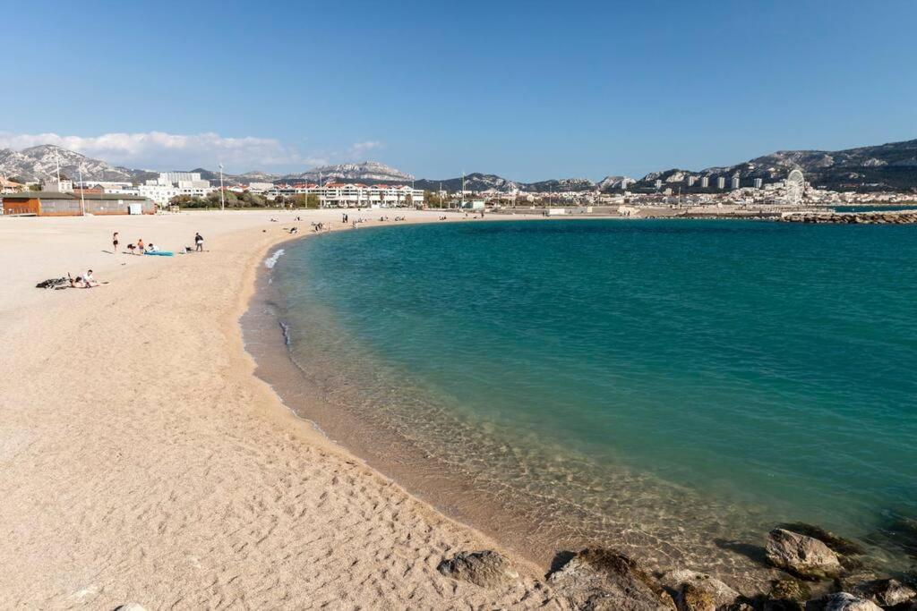 T2 Plage Prado-David, Parc Borely, Parking Privee 마르세유 외부 사진
